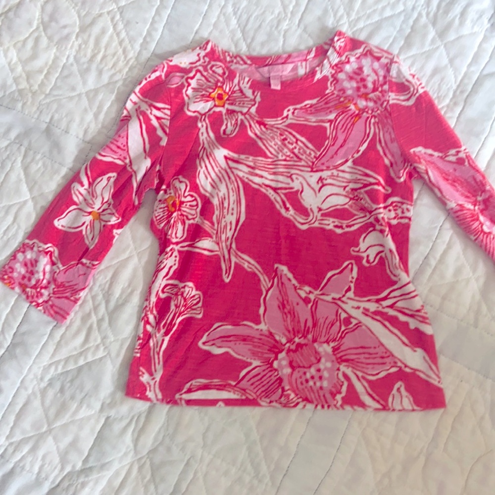 Lilly Pulitzer long sleeve cotton t shirt